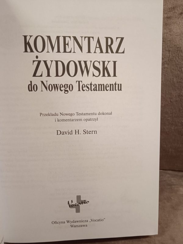 Komentarz Żydowski do Nowego Testamentu, David Harold Stern - obrazek 3
